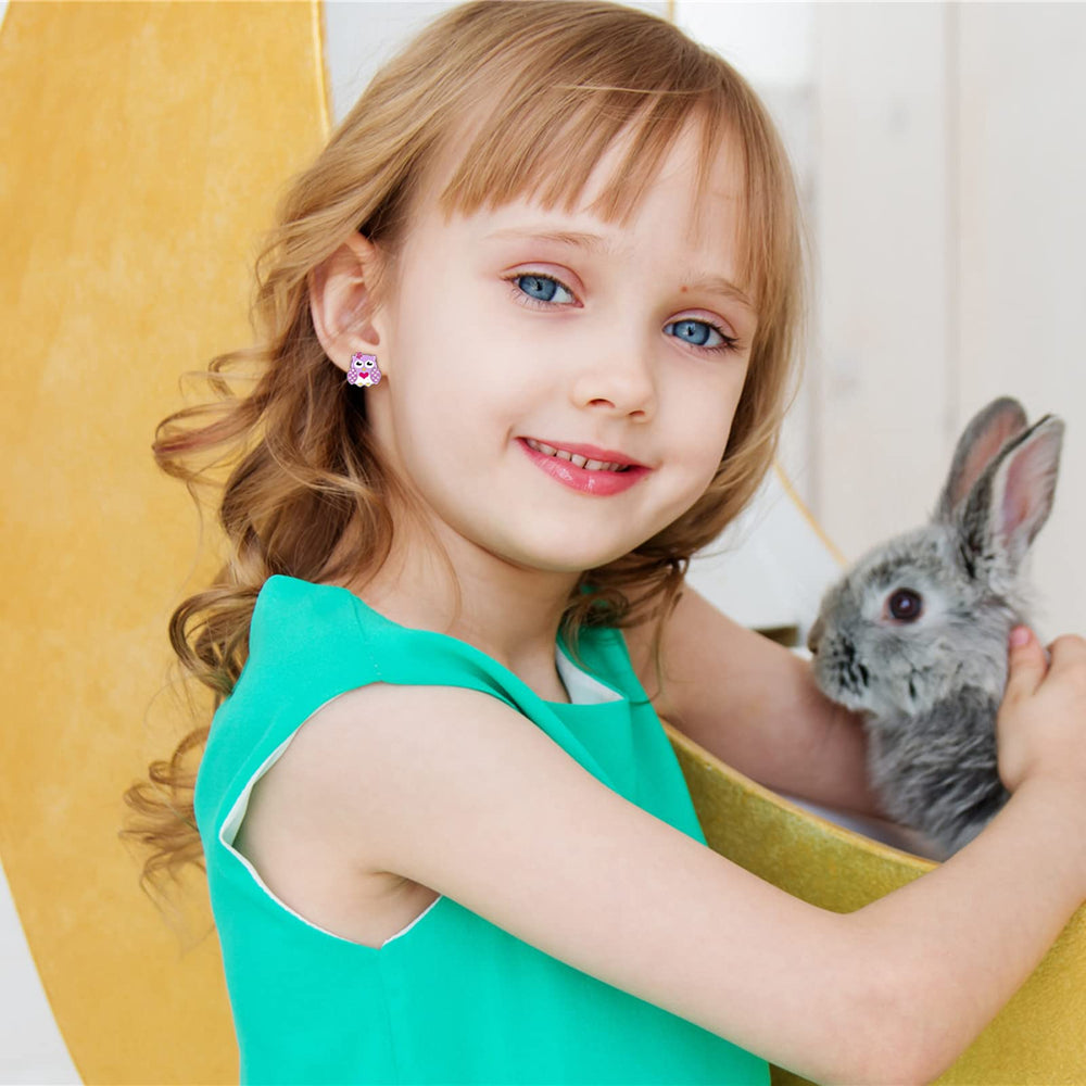 SYNLIN mermaid clip-on earrings for kids, magical touch to any outfit