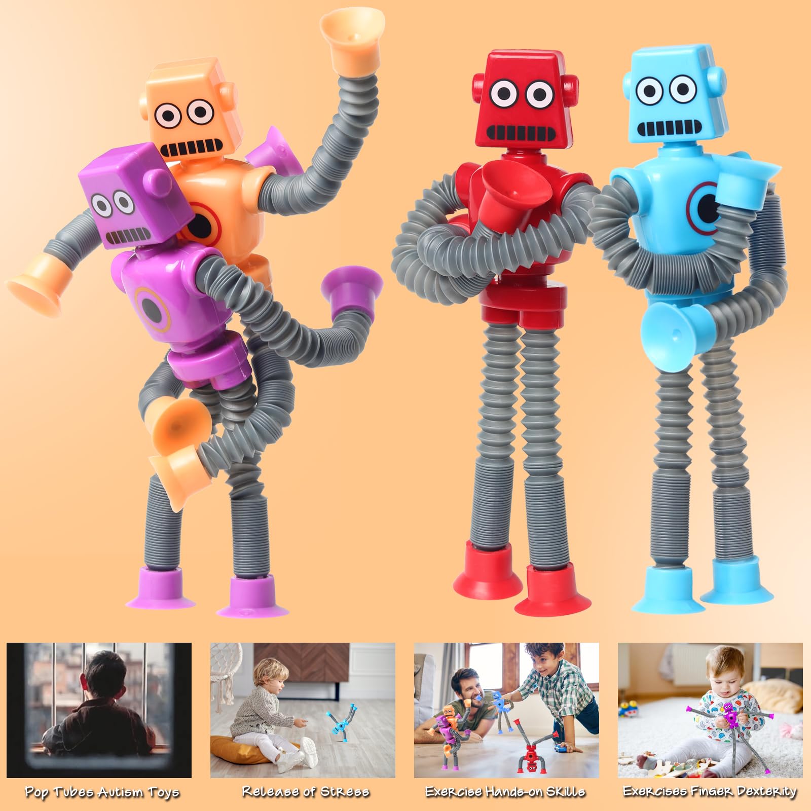SYSAMA stress-relief robot toy ideal for quiet play