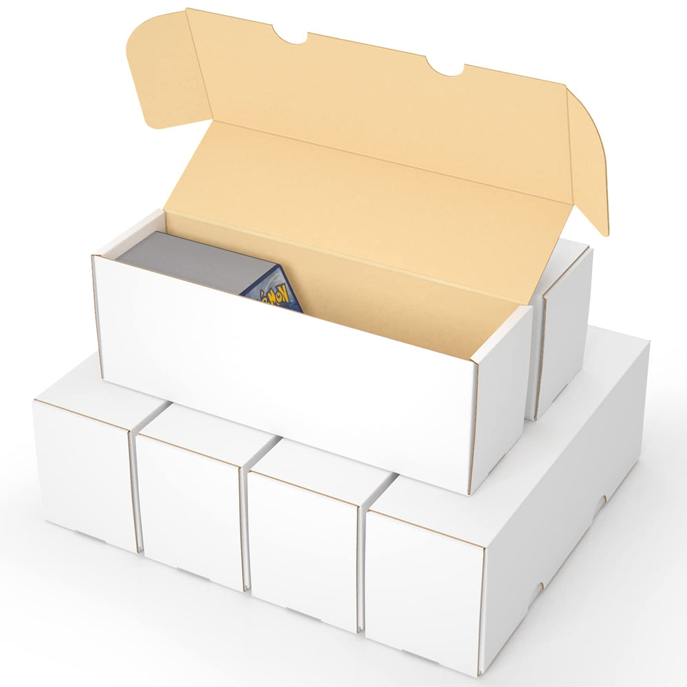 Sysdmno trading card storage box front view highlighting durable protection for cards.