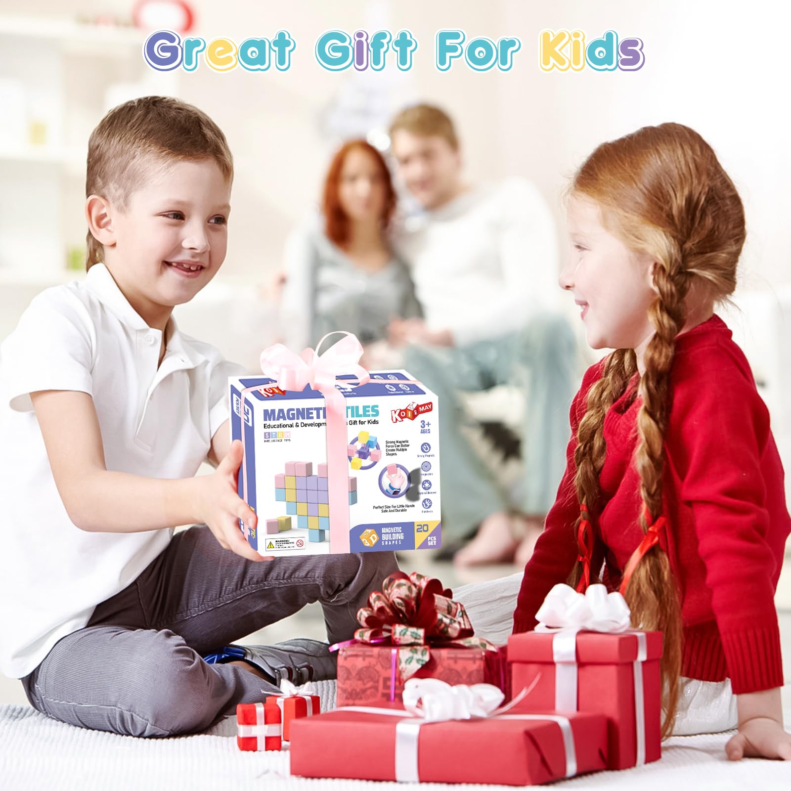 SYSKENI Macaron blocks encourage endless 3D designs and early STEM play.