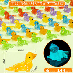 SYWHXY luminous mini lizards yellow figurine pops colors for dollhouses and displays
