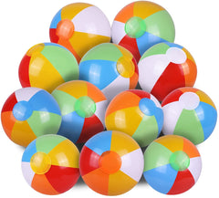 SYZ beach ball 12in before inflation for quick party setup and prep