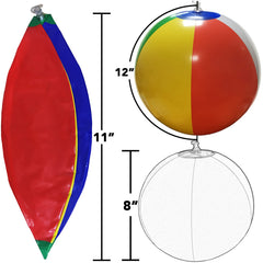 SYZ inflatable beach ball ready for kids pool games and toss