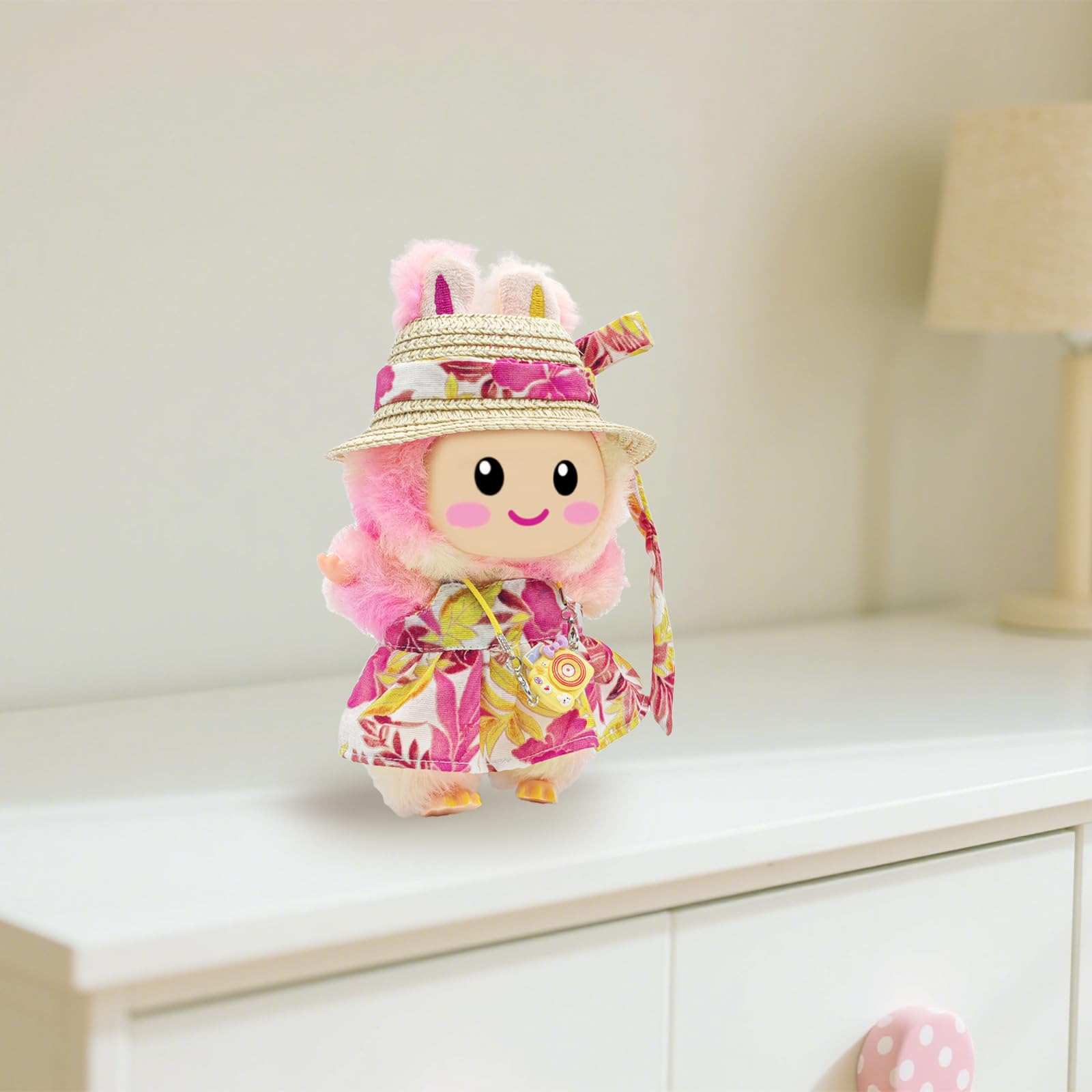SZC&MFZ packaged 4-piece pink doll outfit ready for gifting