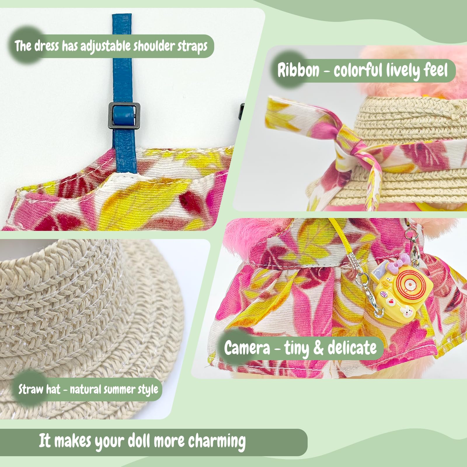 SZC&MFZ silk scarf detail adds texture to 17cm doll outfits