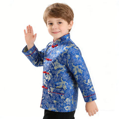 SZCQ blue dragon coat suitable for New Year events
