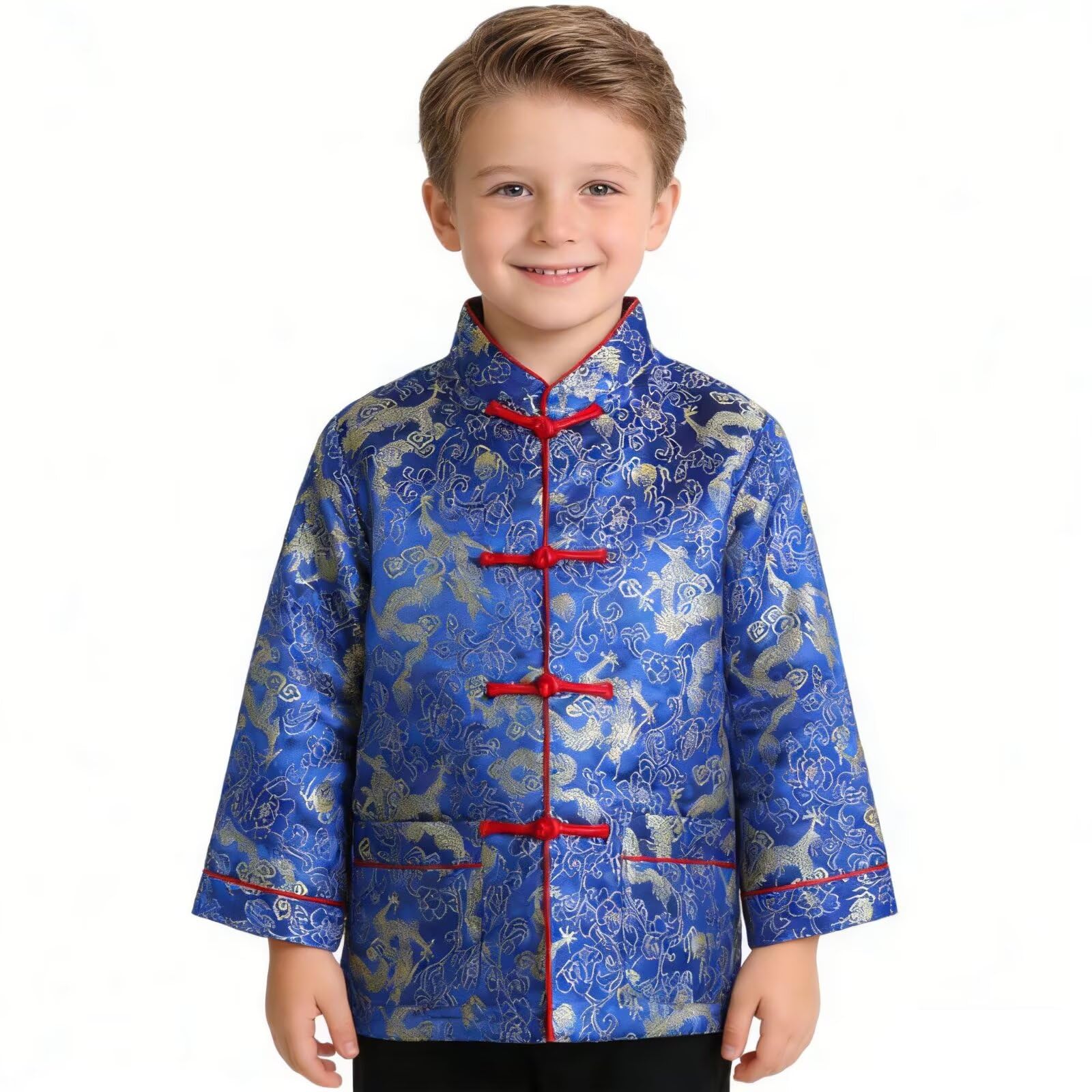 SZCQ boys costume blue dragon party wear for celebrations