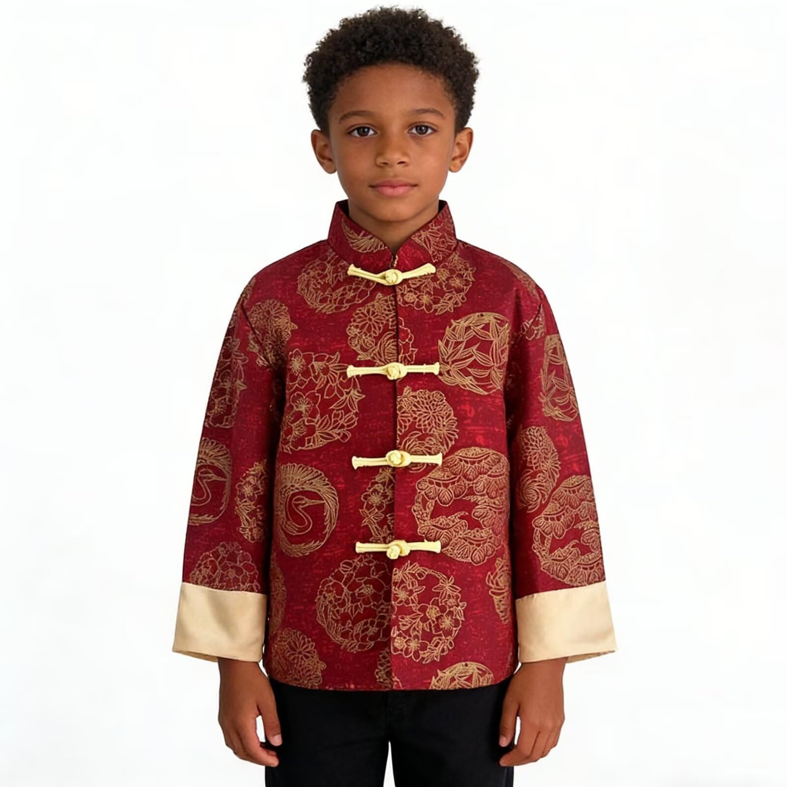SZCQ dragon-cloud embroidery elevates outfit with rich cultural details.