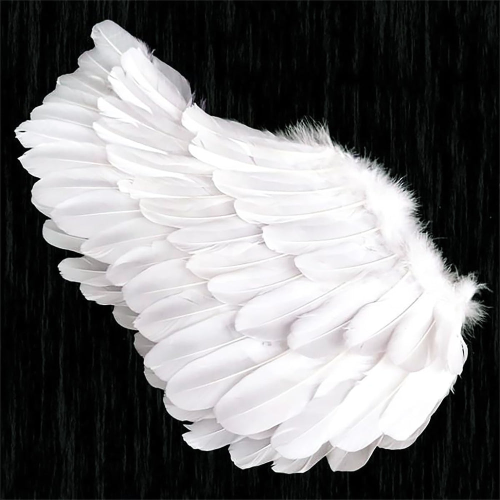 SzJias halo white completes kids angel look