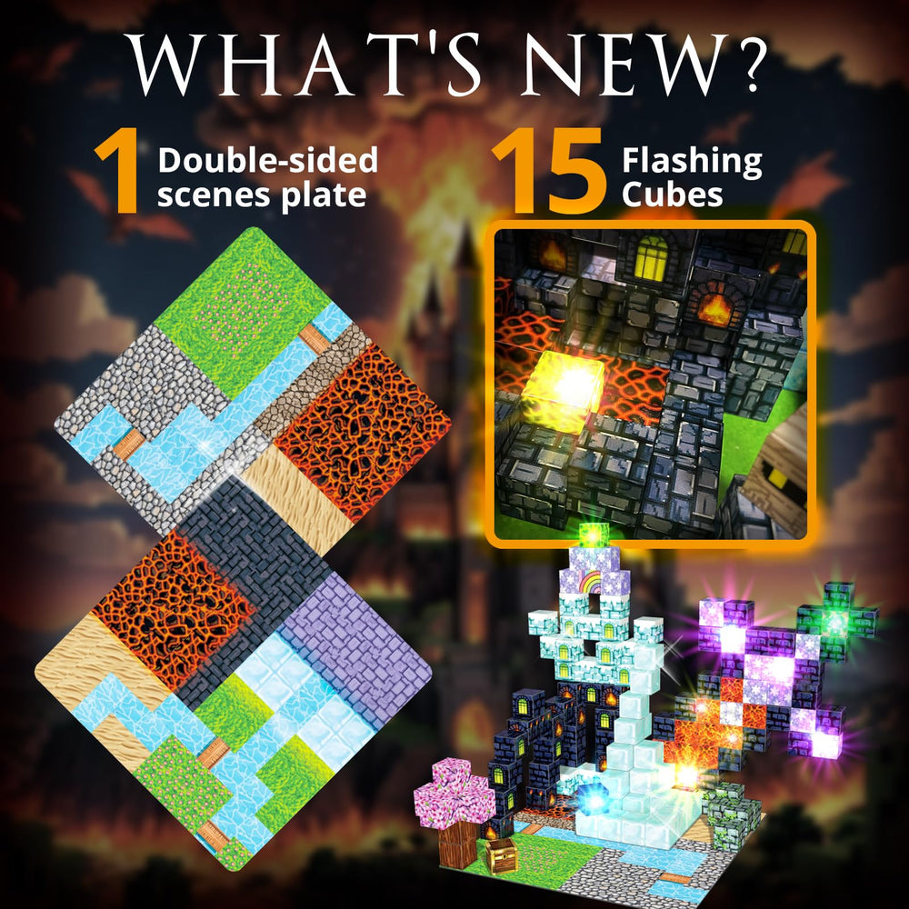 SZKLOL 15 flashing cubes illuminate constructions for engaging learning moments.