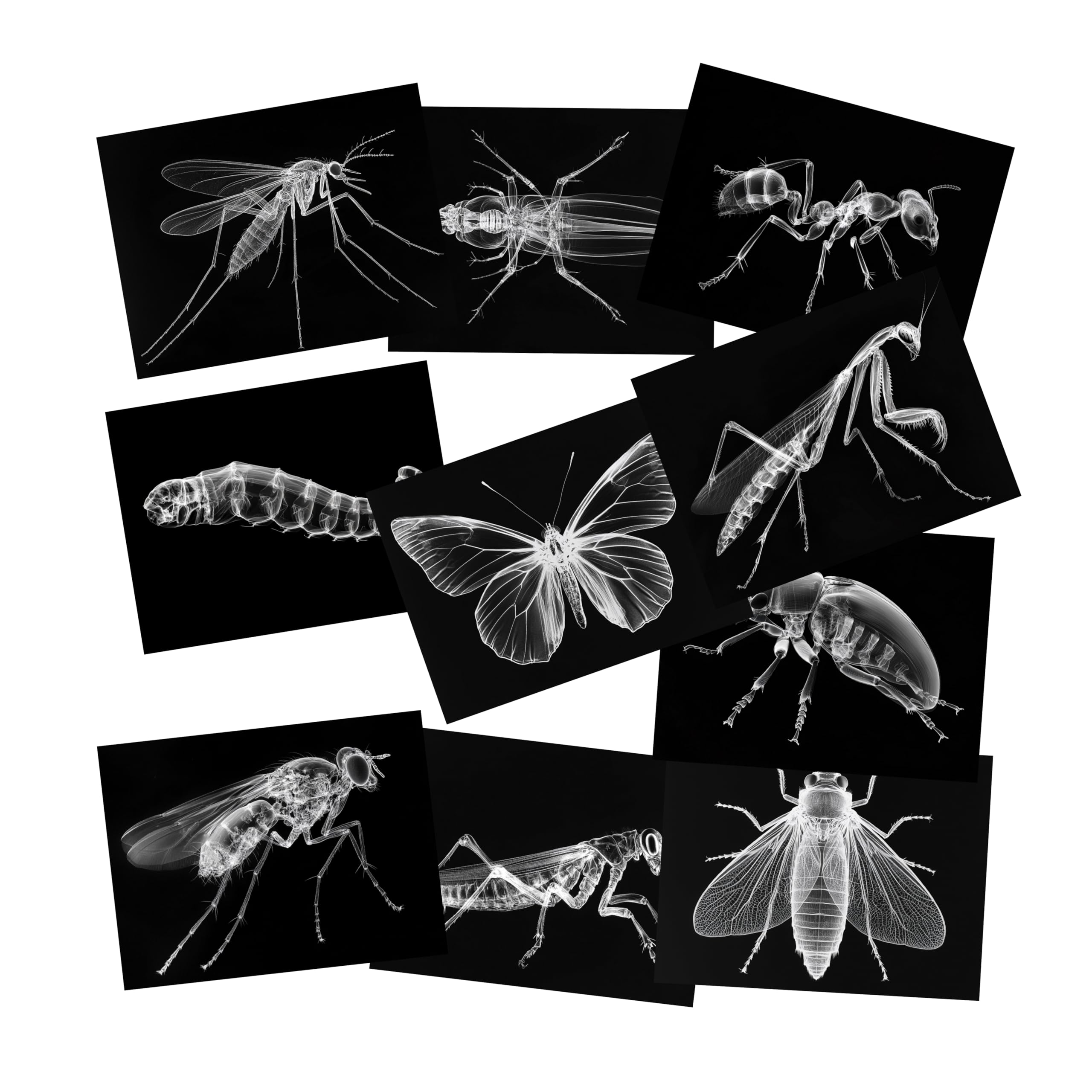 SZREGGIO Animal X-Ray Set cards laid out for hands-on learning