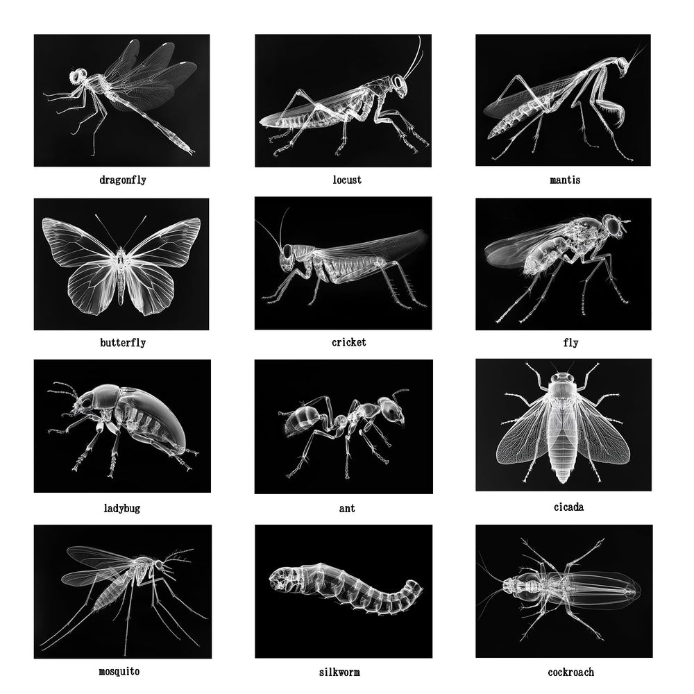 SZREGGIO Animal X-Ray Set sea life and insects display for study