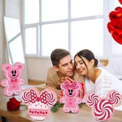 SZTZPW pink red color theme enhances Valentines Day ambiance.