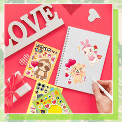 T-Antrix classroom valentines decor with vibrant sticker sheets.