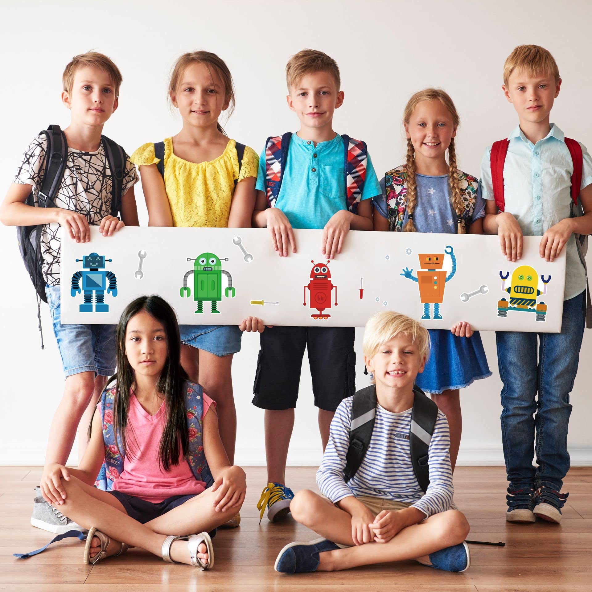 T-Antrix DIY robot stickers inspire classroom projects and home creativity