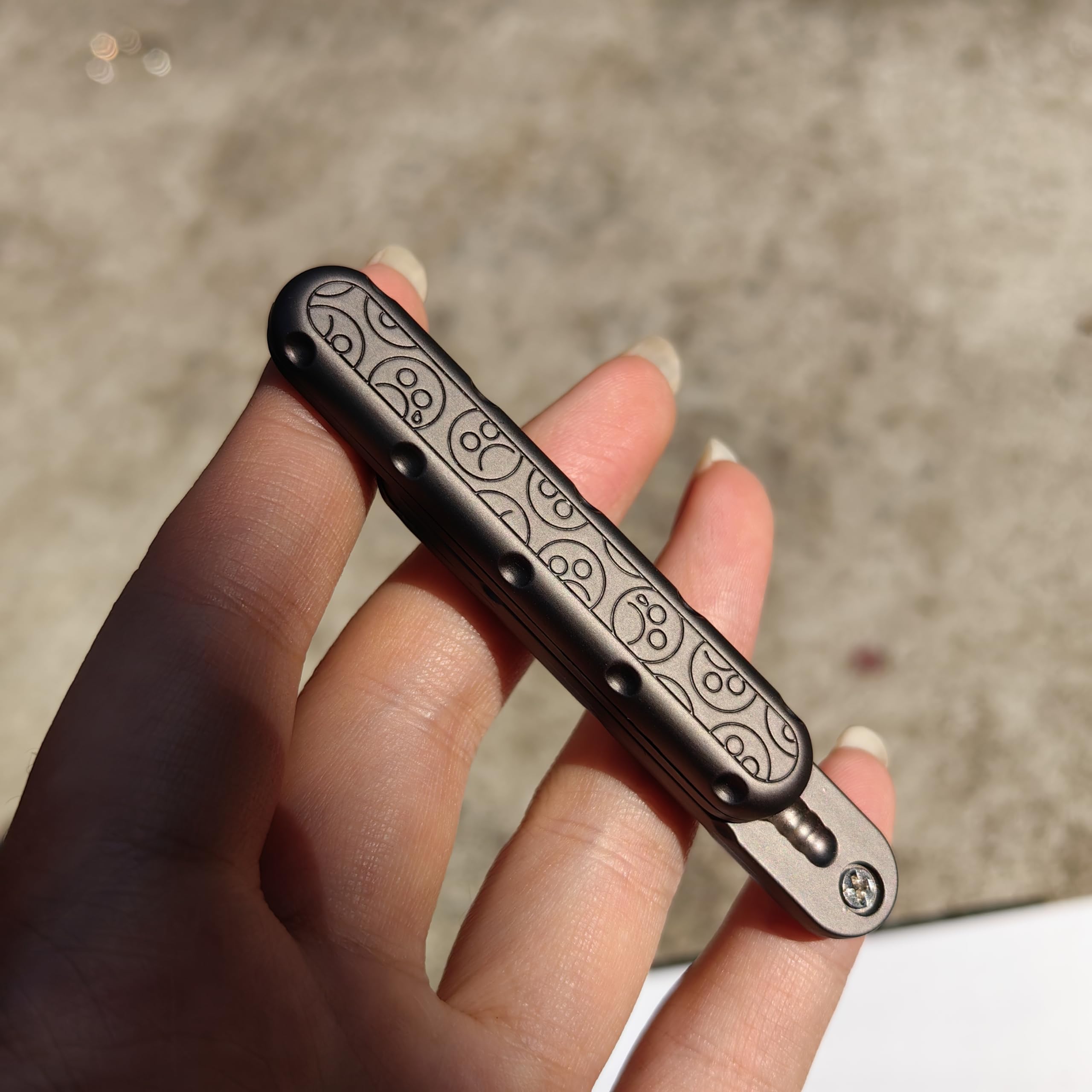 T-Conceal EDC Fidget Slider machined-detail close-up reveals craftsmanship and subtle machining marks