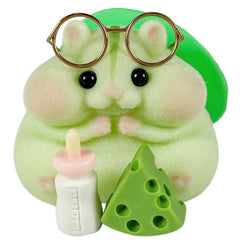 Taba squishy hamster toy face closeup highlighting soft silicone mochi texture for tactile play.