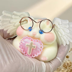 Taba Squishy Hamster Toy furry texture showcases durable flocking for minimal shedding.