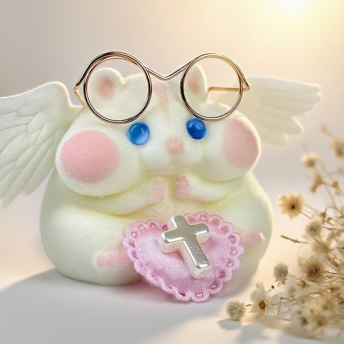 Taba Squishy Hamster Toy handcrafted charm emphasizes unique handmade design.