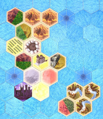 Tabletop Monthly chipboard hex tiles provide sturdy replacements for ongoing play