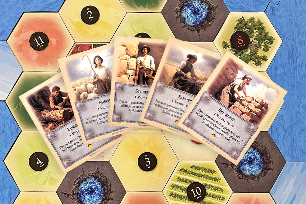 Tabletop Monthly stonemason card features detailed art for immersive gameplay.