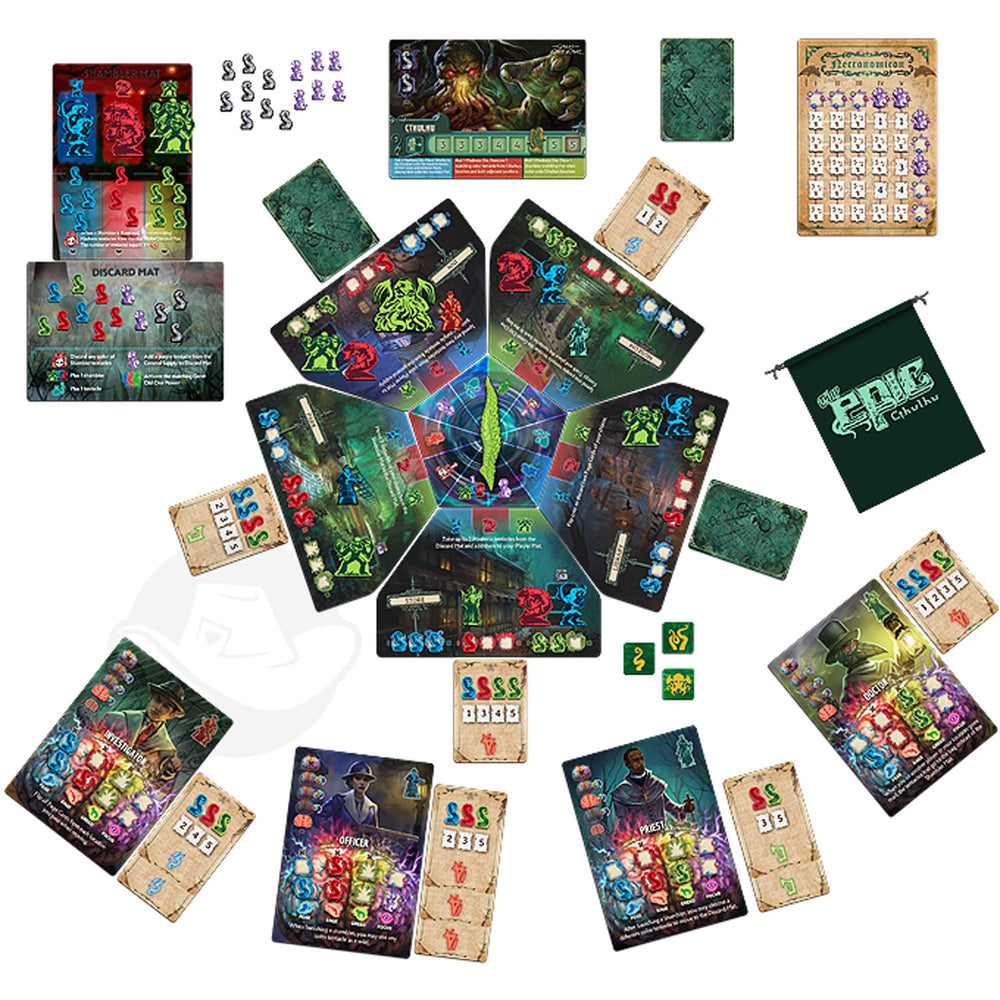 Tabletop Tycoon Tiny Epic Cthulhu Deluxe Astral Artifacts expansion relics boost options.