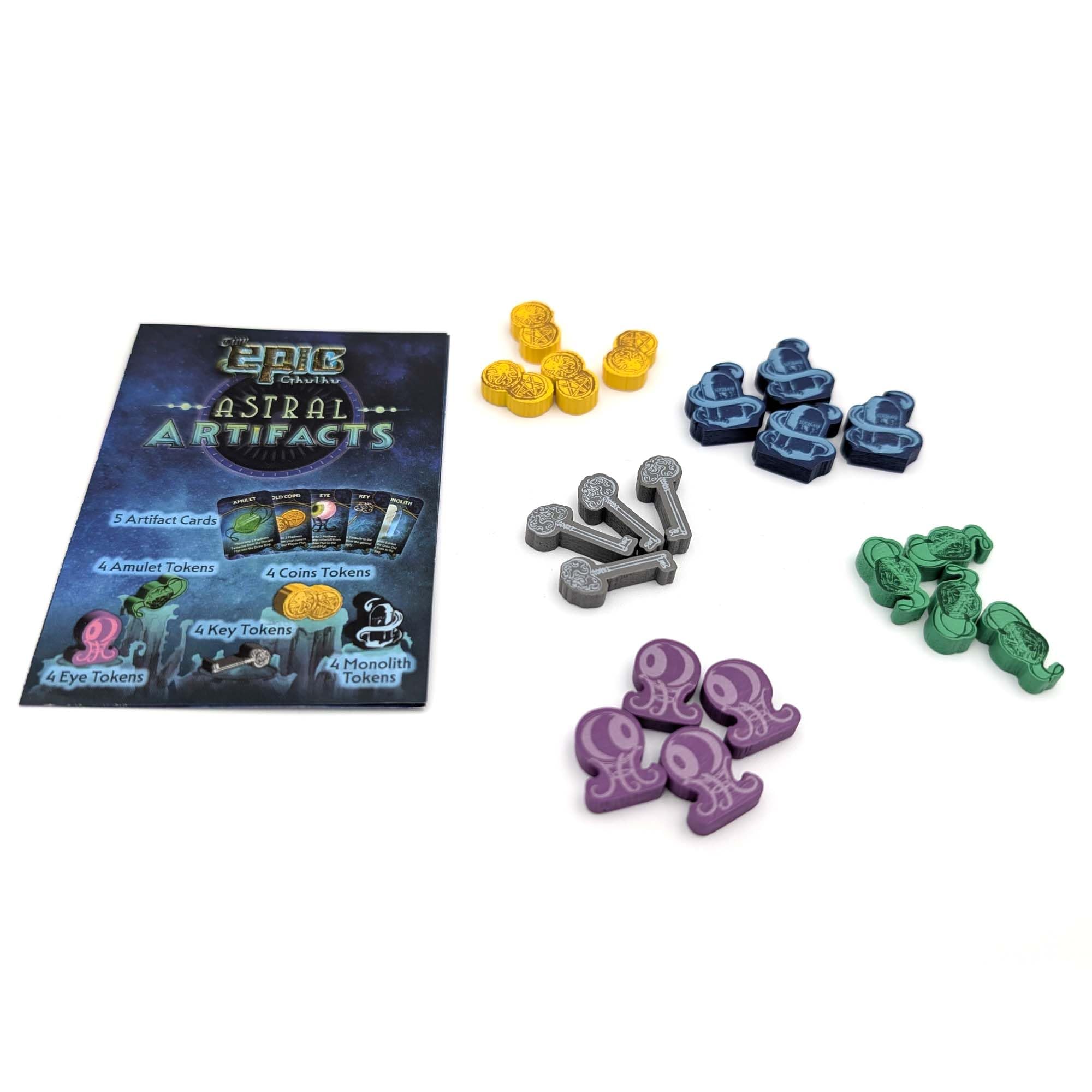 Tabletop Tycoon Tiny Epic Cthulhu Deluxe map and components for compact play.