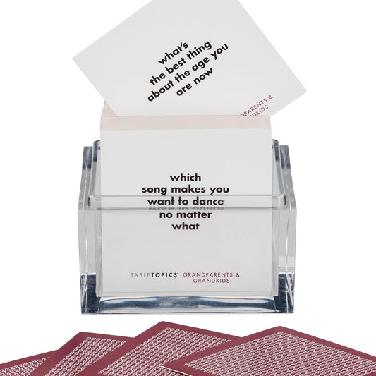 TableTopics prompts spark meaningful dialogue at meals and gatherings