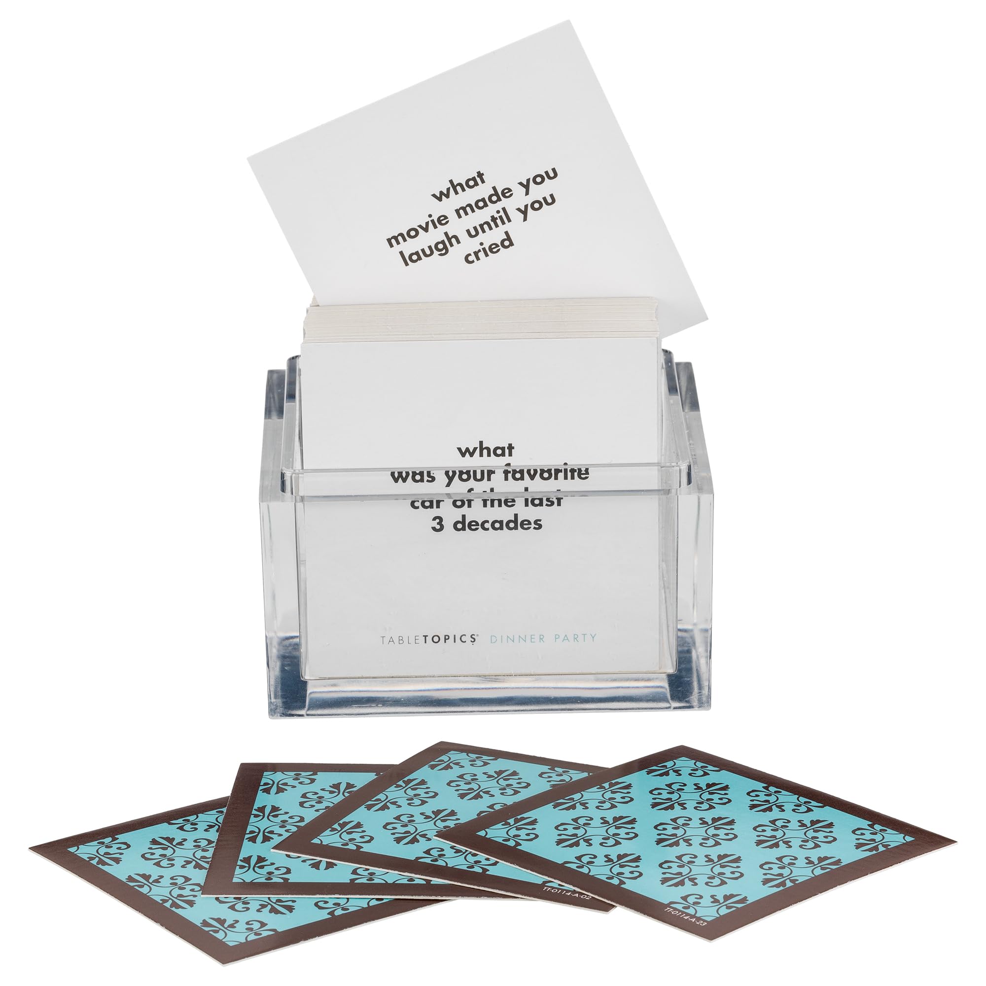TableTopics conversation cards stack ready to spark connection at gatherings