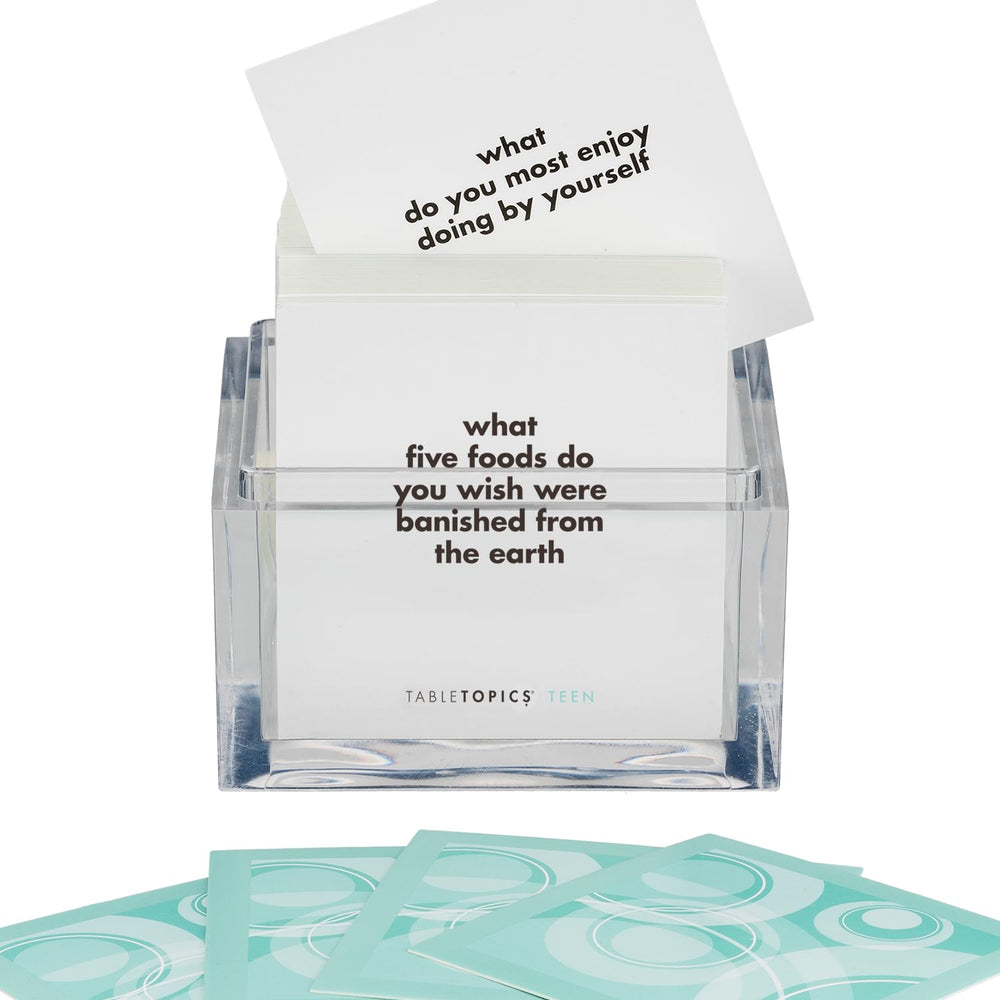 Example TableTopics teen question card about daily life