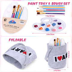Tacobear Kids Artist Costume brush set for imaginative art sessions