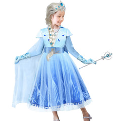 Tacobear silver braid wig with snow hairpin enhances magical princess transformations.