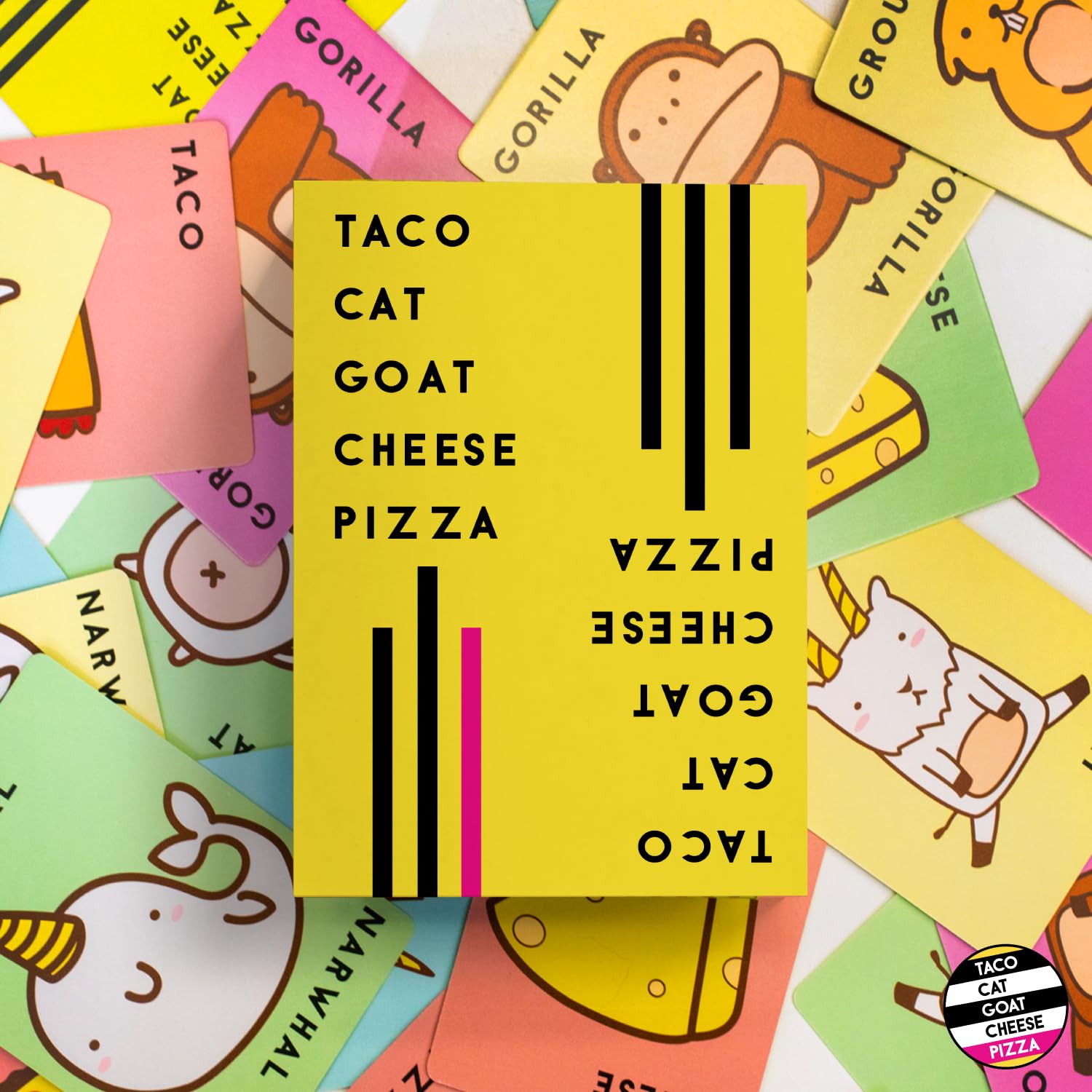 Taco Cat Goat Cheese Pizza players chanting in action for fast-paced rounds.