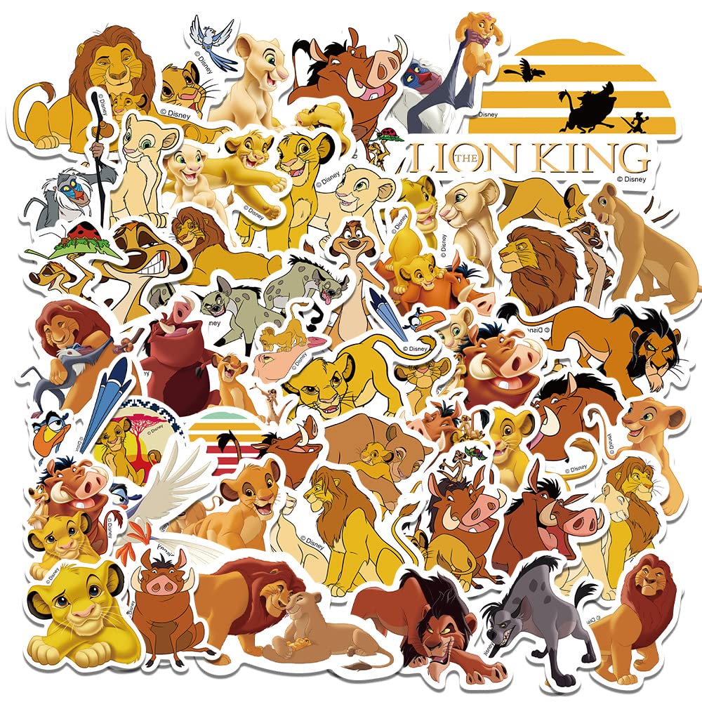 TaDadaPAO lion stickers pack – vibrant vinyl decals for laptops.