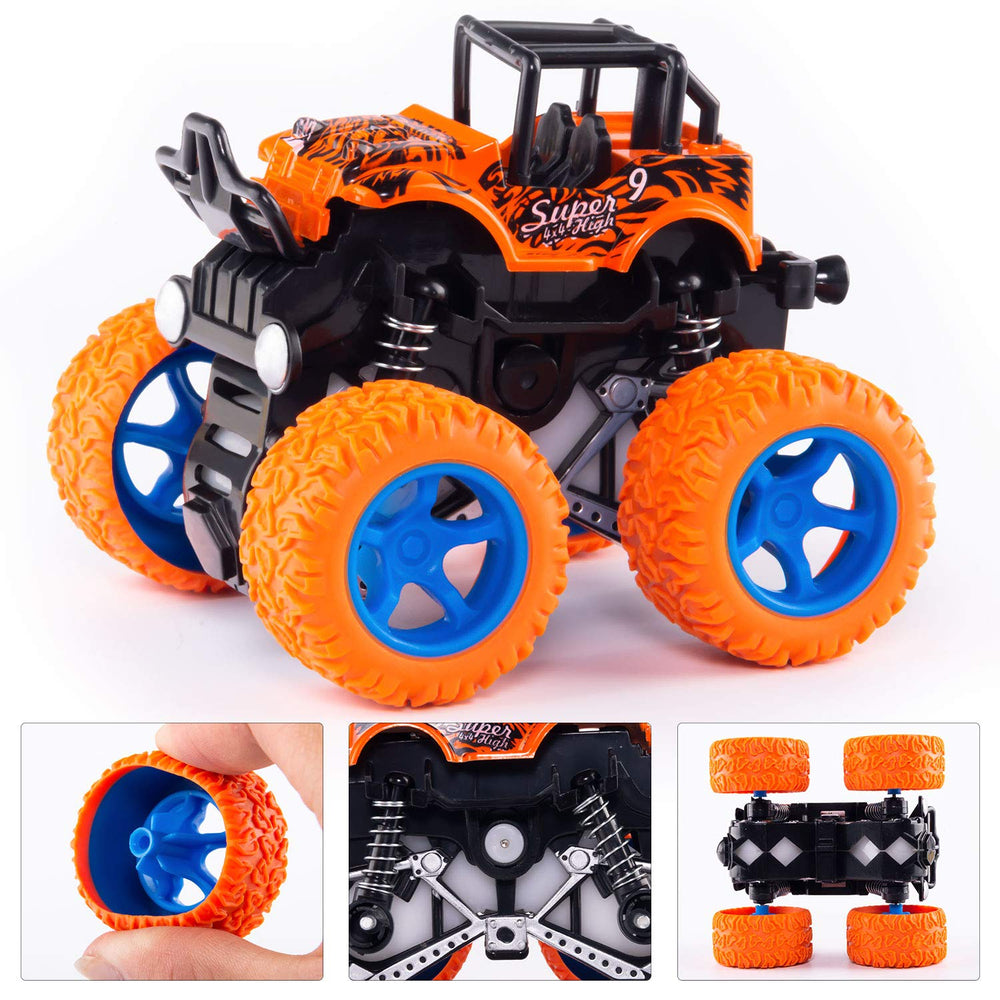 taessv Monster Truck 4-pack offers versatile gifting for kids aged 3+