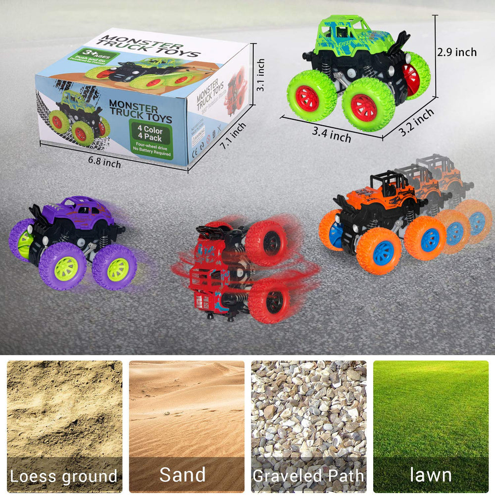 taessv Monster Truck durable anti-collision build supports rough play