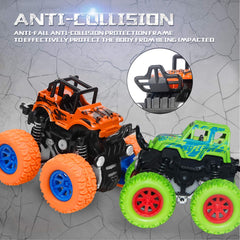taessv Monster Truck green top view emphasizes durable, kid-friendly design