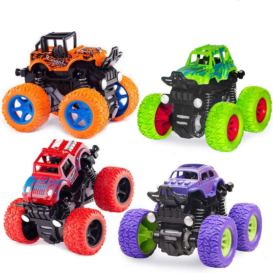 taessv Monster Truck red front view shows friction-powered indoor fun