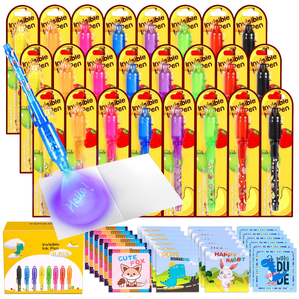 TAFULOR invisible ink pen set with UV glow for secret messages and creativity.