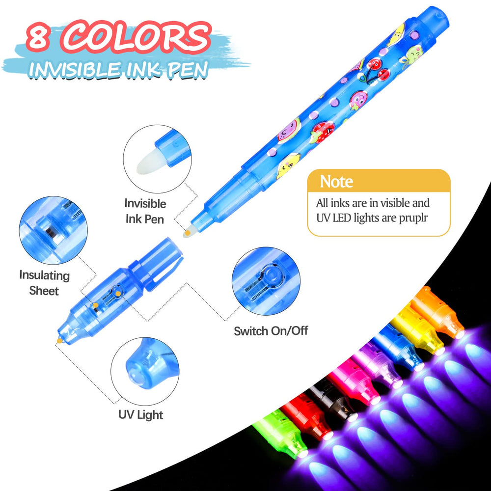 TAFULOR kids party favors offering creative activities with invisible ink pens.