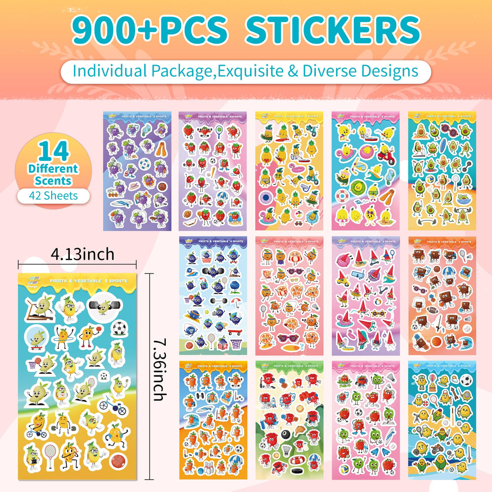 Tageenla 14-scent fruit stickers shown to spark curiosity and play.