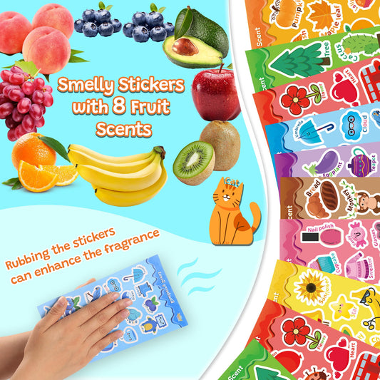 Tageenla 488 colorful stickers across pre-cut sheets for creativity
