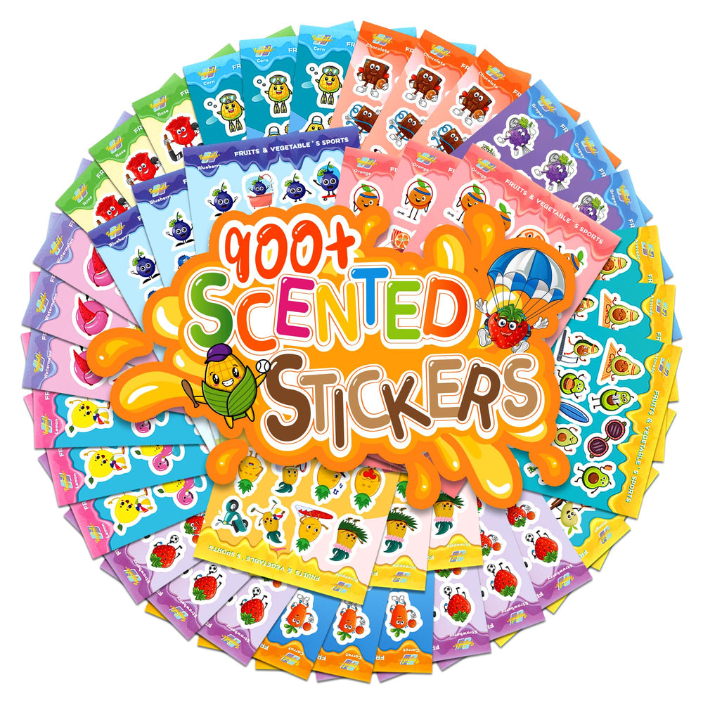 Tageenla Scratch and Sniff Stickers pack of 42 sheets for classroom rewards.