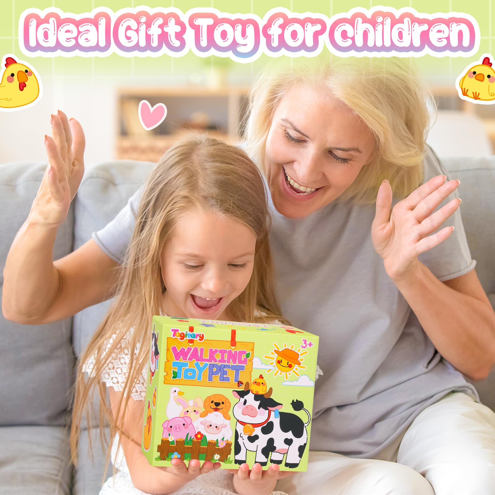 Tagitary cow gift-ready packaging suitable for birthdays.
