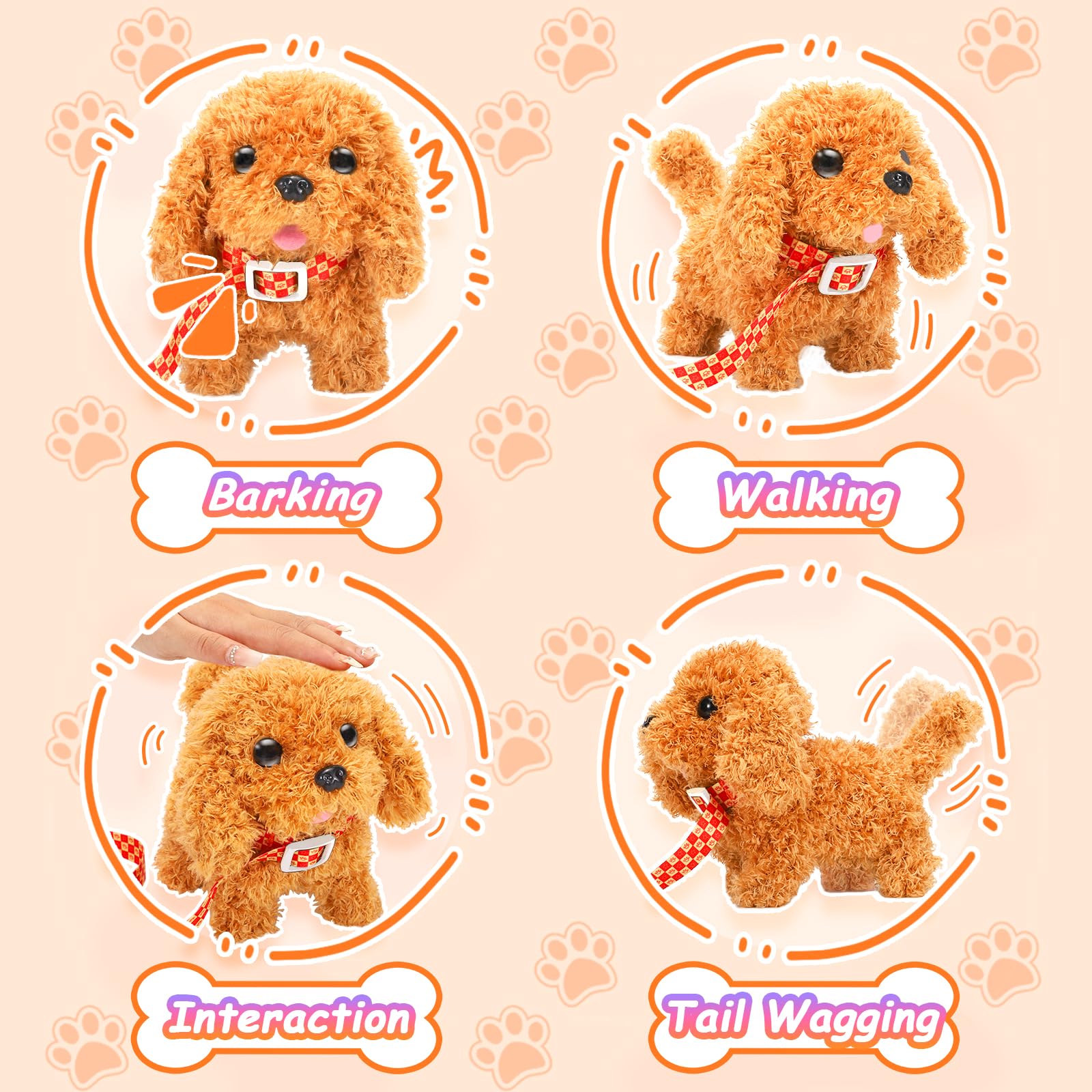 Tagitary plush puppy tail wag signals joyful companionship.
