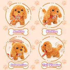 Tagitary plush puppy tail wag signals joyful companionship.