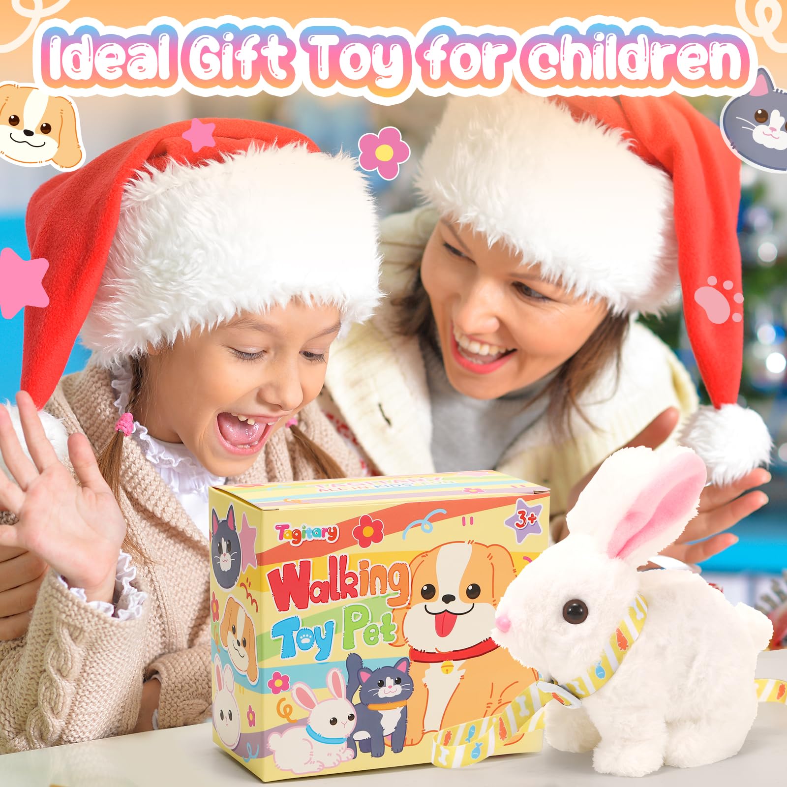 Tagitary plush rabbit toy gift-ready packaging for birthdays or Easter