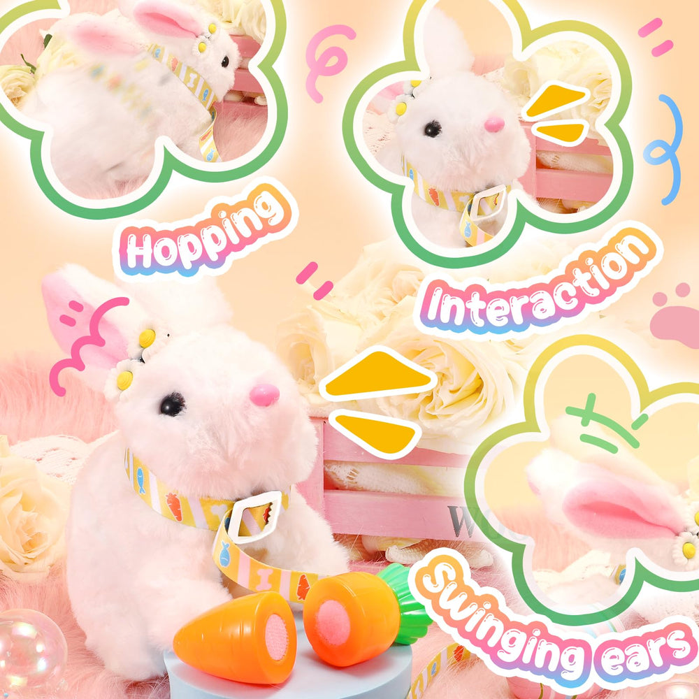 Tagitary plush rabbit toy realistic features spark engaging play