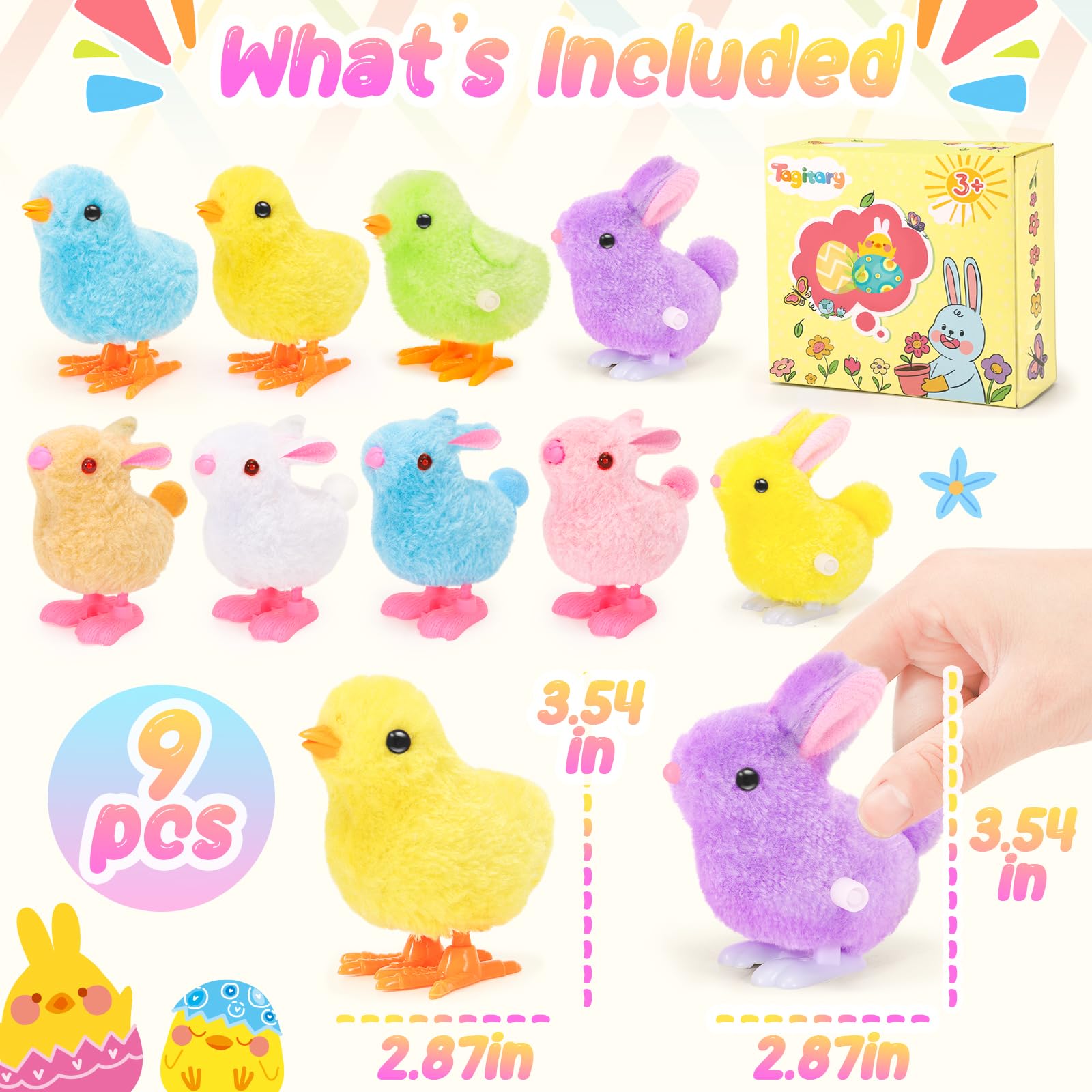 Tagitary soft plush materials provide cuddly feel and durability