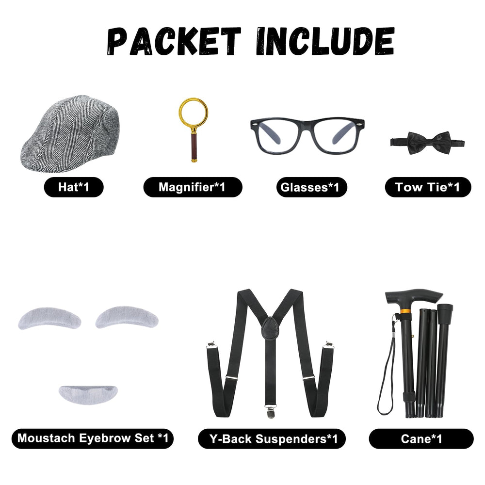 TaikaoQi moustache and eyebrows set for 1920s character realism